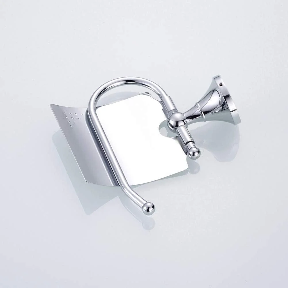 نگهدارنده دستمال توالت TTGLRT لوازم جانبی حمام 1 عدد جا کاغذی ساده قابل حمل کروم آویز دیواری مسی جا دستمال کاغذی رولی توالت لوازم جانبی قفسه ذخیره سازی