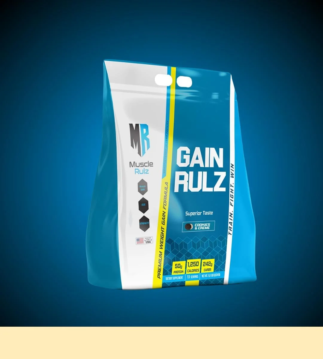 مکمل افزایش وزن Muscle Rulz Gain Rulz با طعم کوکی و کرم - 3.6 کیلوگرم مکمل افزایش وزن Muscle Rulz Gain Rulz با طعم کوکی و کرم - 3.6 کیلوگرم