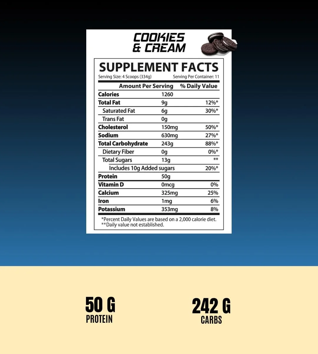 مکمل افزایش وزن Muscle Rulz Gain Rulz با طعم کوکی و کرم - 3.6 کیلوگرم مکمل افزایش وزن Muscle Rulz Gain Rulz با طعم کوکی و کرم - 3.6 کیلوگرم