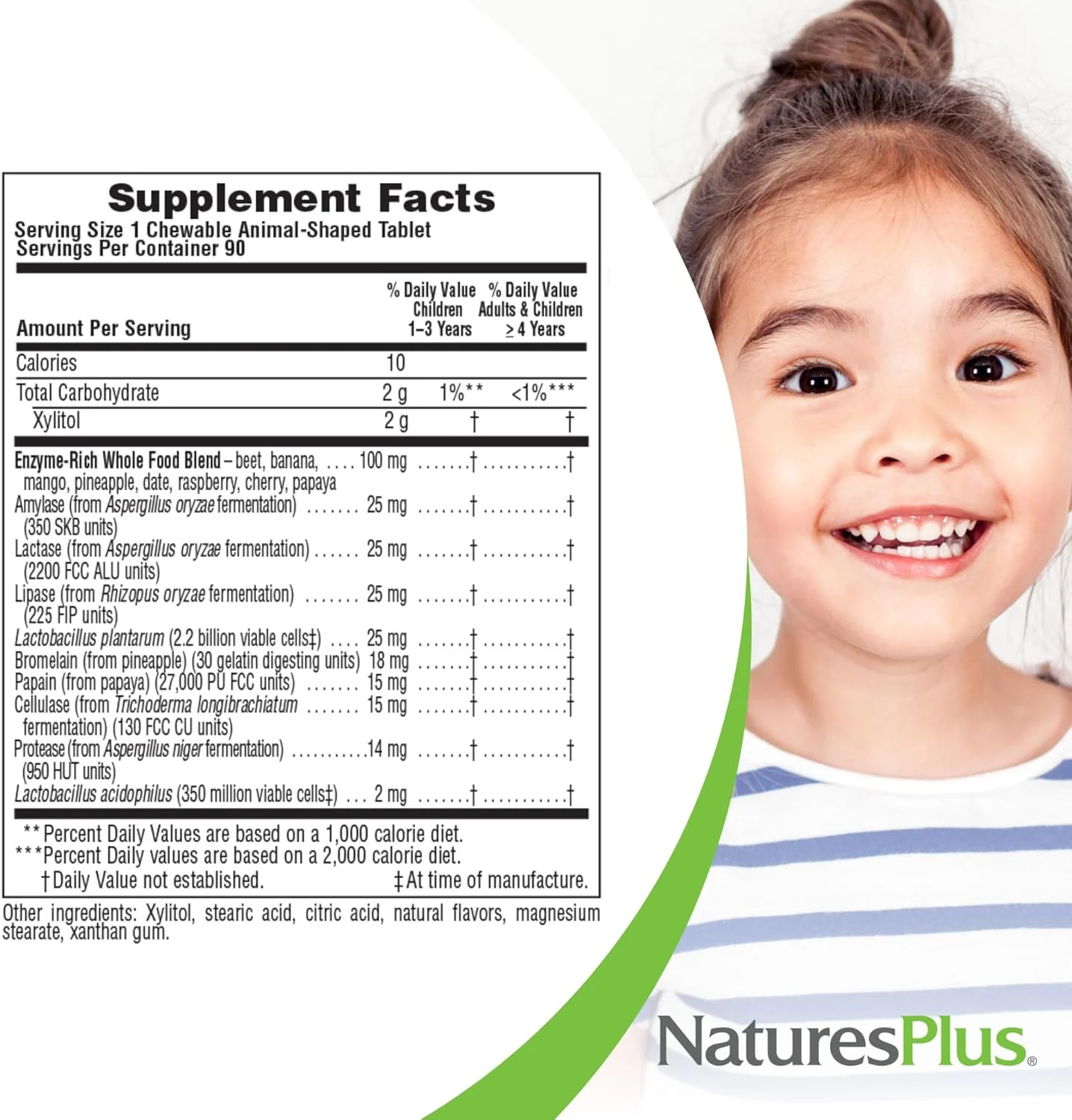 Nature's Plus - Animal Parade Children's Tummy Zyme با طعم میوه های استوایی طبیعی