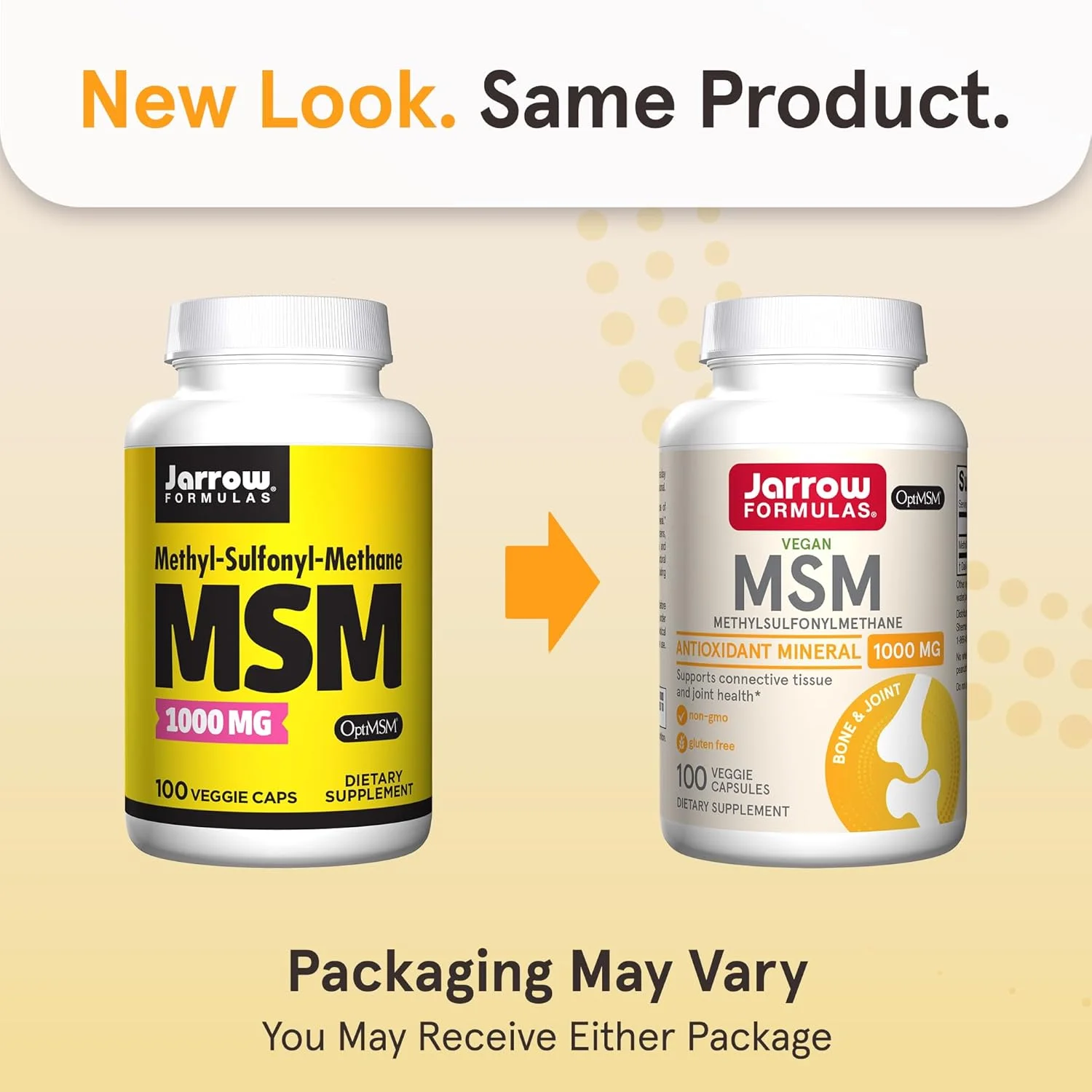 Jarrow Formulas, MSM, 1000 mg, 100 Veggie Caps