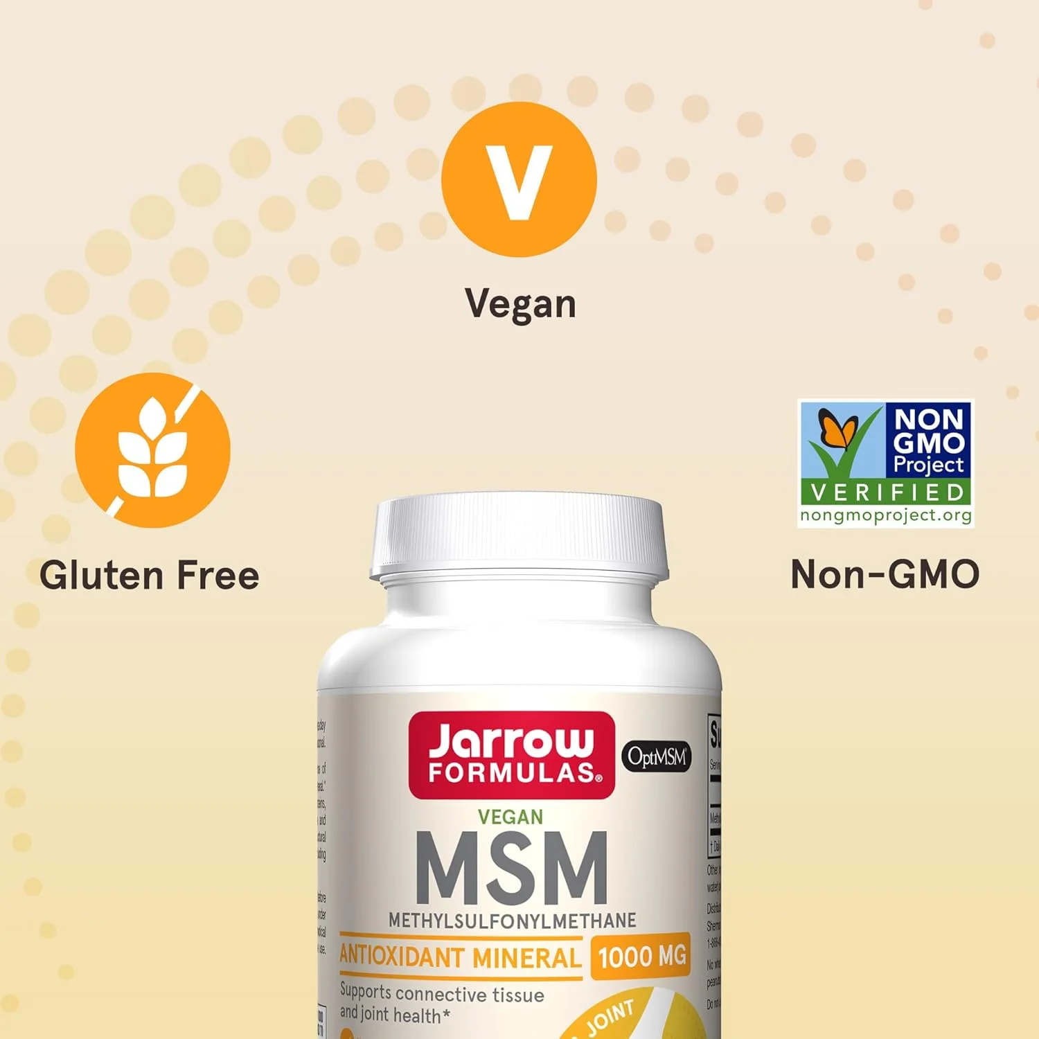 Jarrow Formulas, MSM, 1000 mg, 100 Veggie Caps