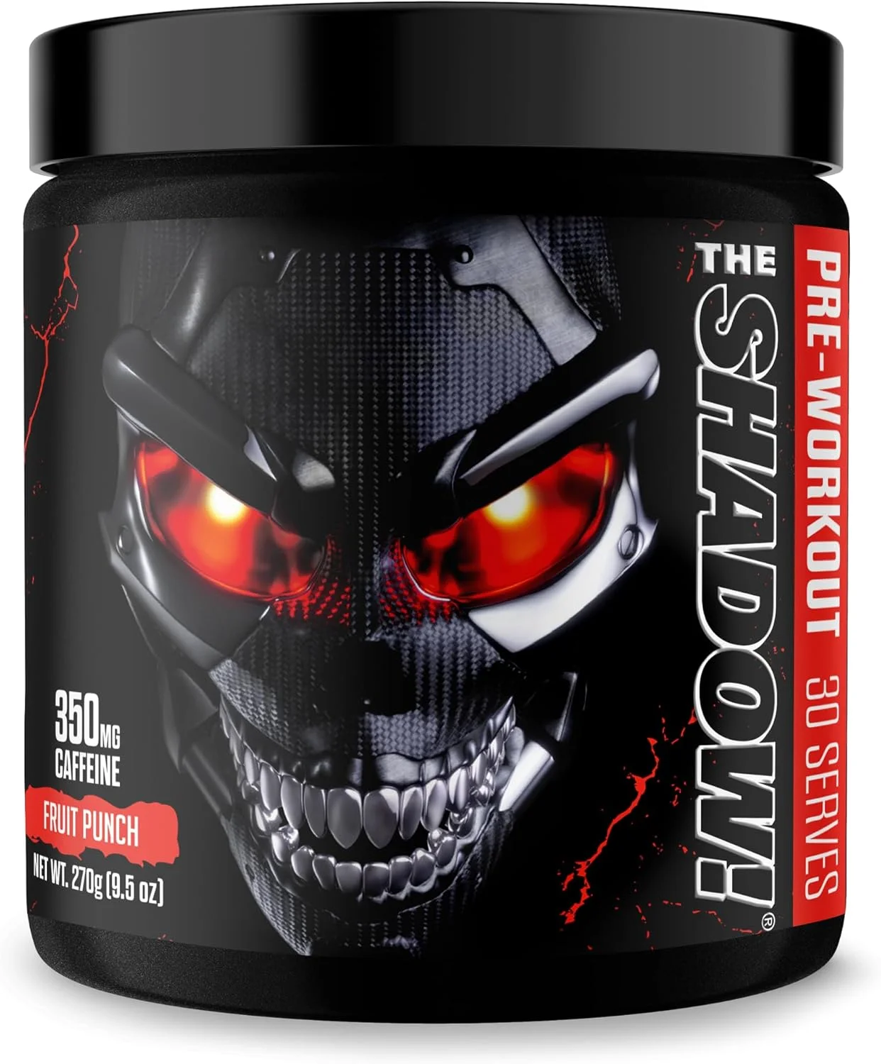 مکمل قبل از تمرین سخت‌گیرانه JNX SPORTS The Shadow (350 میلی‌گرم کافئین، 30 سروینگ، 0.27 کیلوگرم)