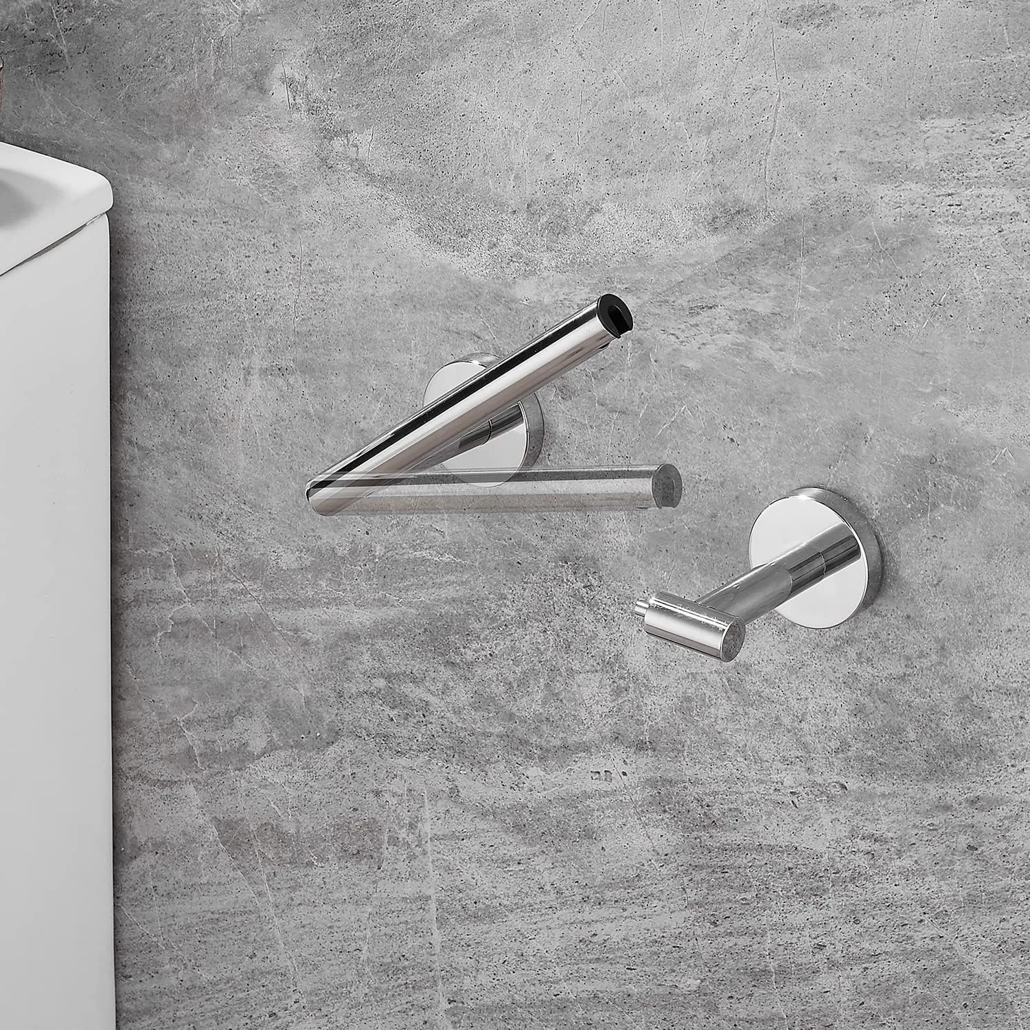 جا دستمال کاغذی توالت Top Taste Chrome، نگهدارنده رول دستمال کاغذی دو پایه چرخان، نصب دیواری، استیل ضد زنگ SUS304 قابل تنظیم، نگهدارنده رول بزرگ برای هر مکان، کلاسیک جا دستمال کاغذی توالت Top Taste Chrome، نگهدارنده رول دستمال کاغذی دو پایه چرخان، نصب دیواری، استیل ضد زنگ SUS304 قابل تنظیم، نگهدارنده رول بزرگ برای هر مکان، کلاسیک