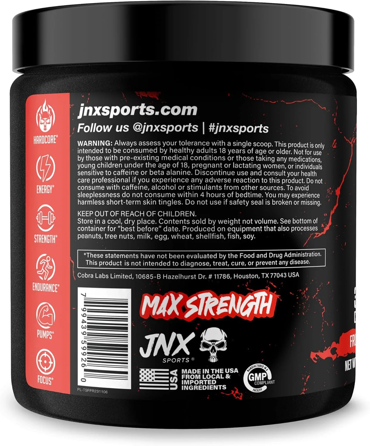 مکمل قبل از تمرین سختگیرانه JNX SPORTS The Shadow (350 میلیگرم کافئین، 30 سروینگ، 0.27 کیلوگرم) مکمل قبل از تمرین سختگیرانه JNX SPORTS The Shadow (350 میلیگرم کافئین، 30 سروینگ، 0.27 کیلوگرم)