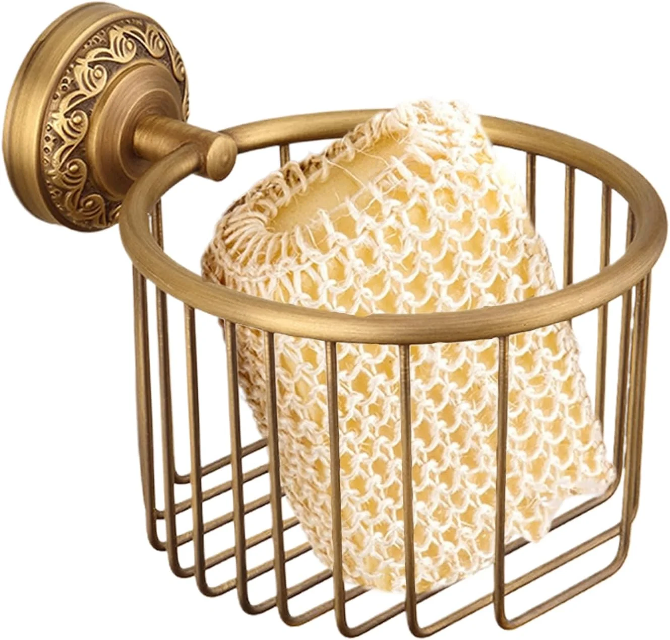 جا دستمال کاغذی توالت برنجی، جا رولی دستمال کاغذی دیواری برنجی، قفسه دستمال کاغذی روستایی و قدیمی برای دکوراسیون حمام منزل و آپارتمان خوابگاهی