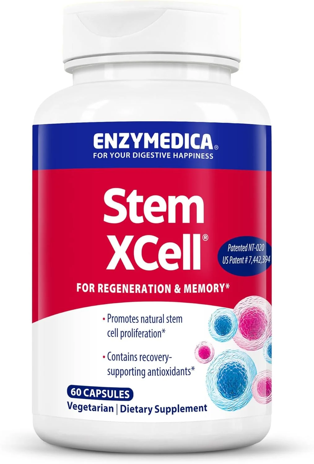 انزیمدیکا - Stem XCell، ارتقاء سلامت سلولی و تندرستی کلی، 60 کپسول انزیمدیکا - Stem XCell، ارتقاء سلامت سلولی و تندرستی کلی، 60 کپسول