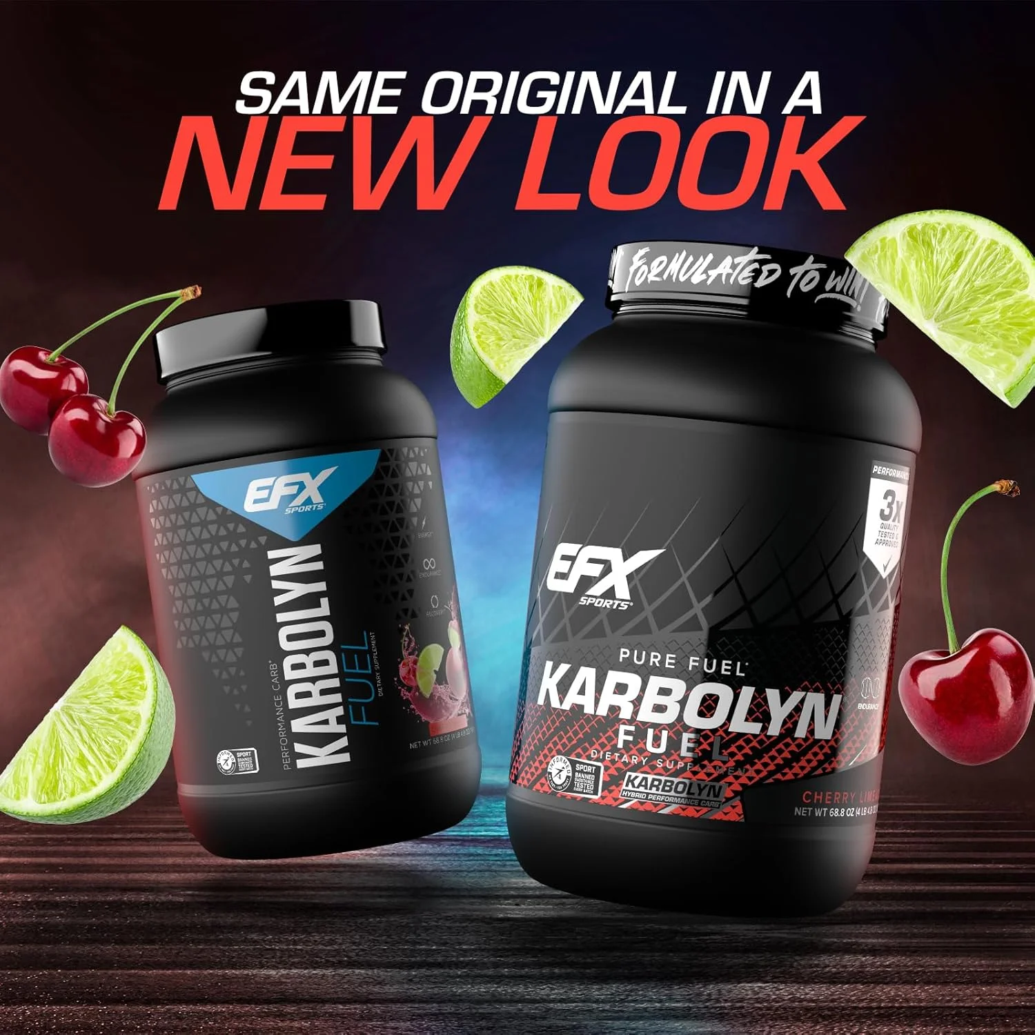 EFX Karbolyn Fuel با طعم گیلاس و لیموترش، 1.8 کیلوگرم - مکمل کربوهیدرات با عملکرد بالا برای استقامت و ریکاوری