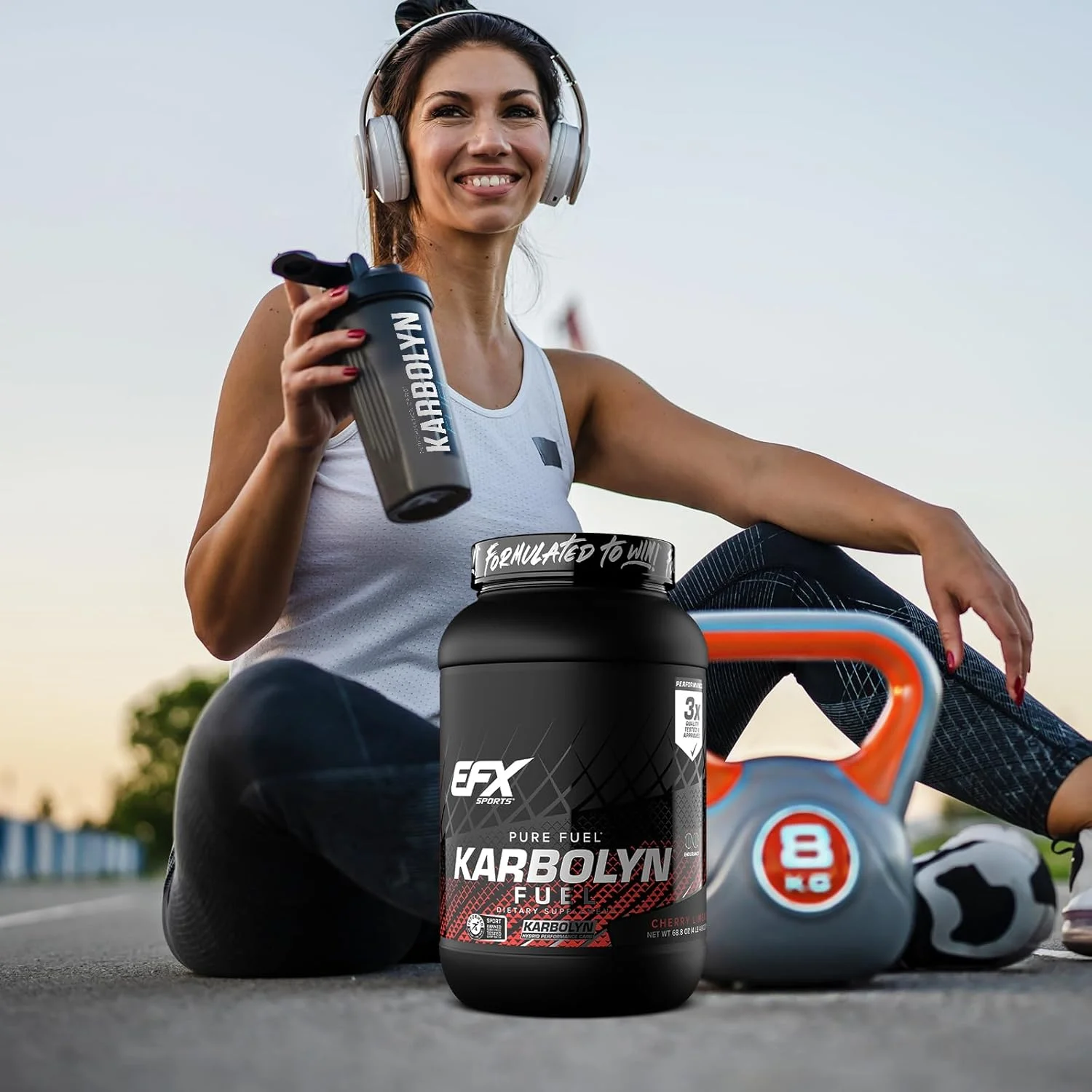 EFX Karbolyn Fuel با طعم گیلاس و لیموترش، 1.8 کیلوگرم - مکمل کربوهیدرات با عملکرد بالا برای استقامت و ریکاوری