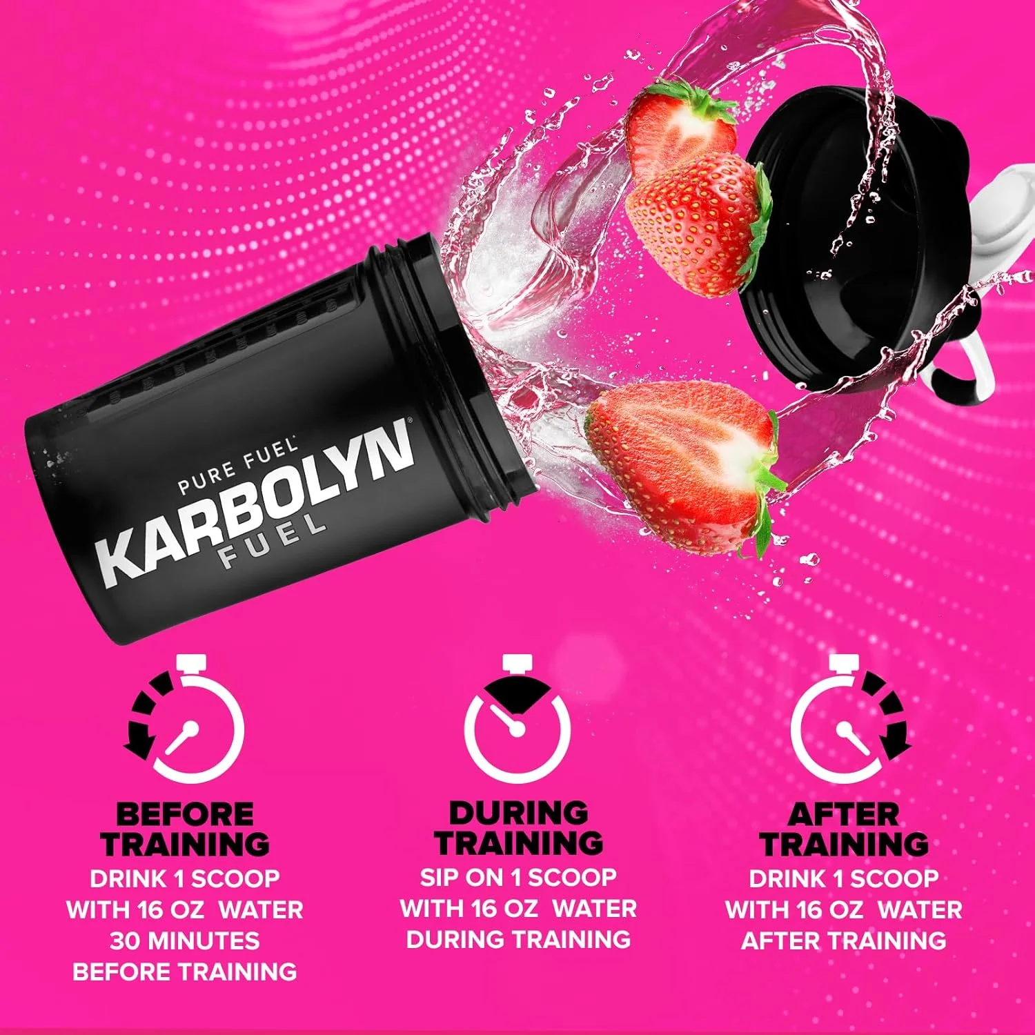 EFX Karbolyn Fuel توت فرنگی 4 پوند - مکمل کربوهیدرات با عملکرد بالا برای استقامت و ریکاوری