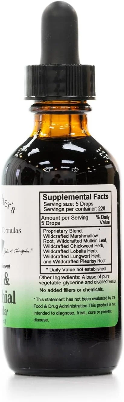 Christopher's Original Formulas Lung Plus Bronchial Supplement, 2 Fluid Ounce
