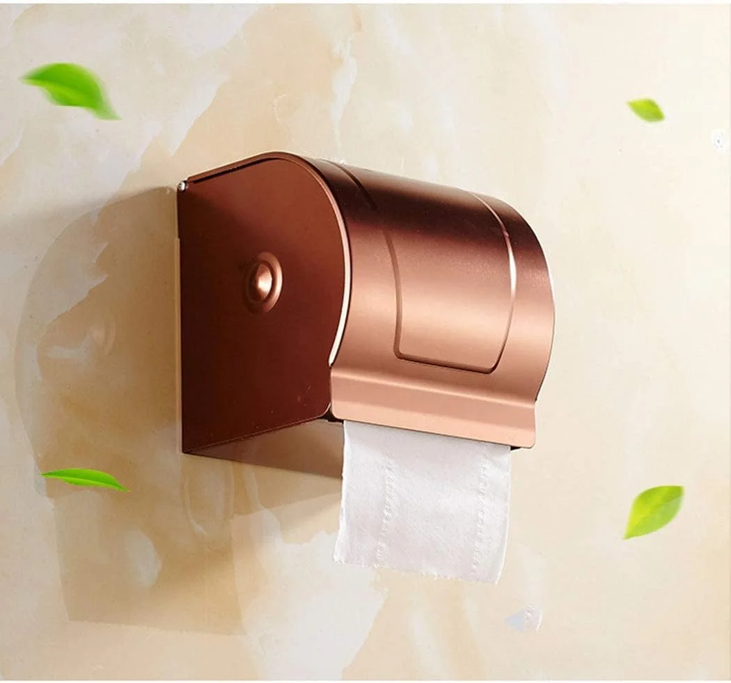 جا دستمال کاغذی توالت طراحی مدرن ضد زنگ جا دستمال کاغذی/دستمال کاغذی دیواری آلومینیومی فضایی مدل 412 (411)