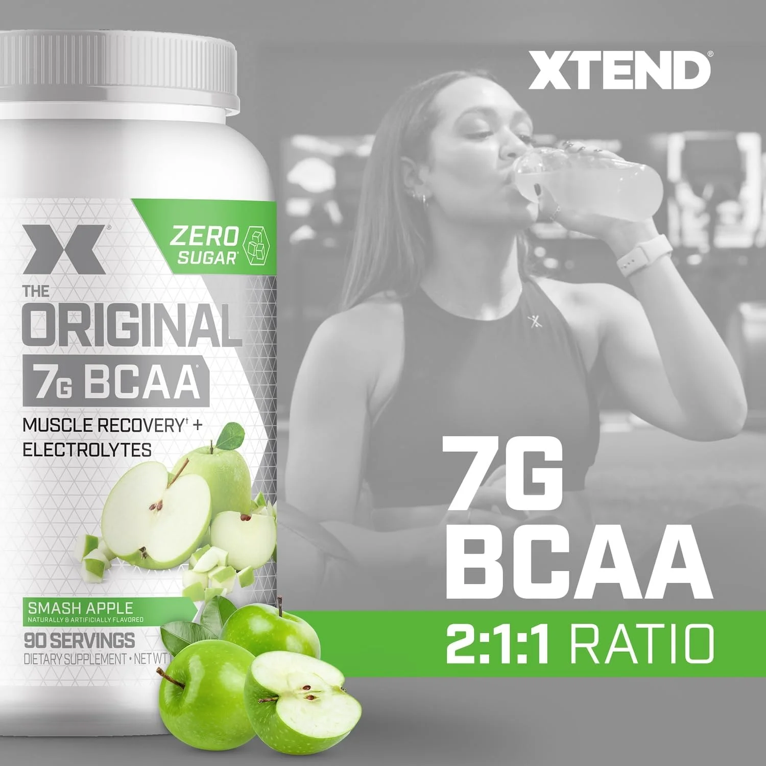 پودر بی سی ای ای اورجینال XTEND با طعم سیب ترش - بدون کالری، بدون کربوهیدرات، بدون شکر - نوشیدنی ریکاوری عضلات بعد از تمرین با آمینو اسیدها - 7 گرم بی سی ای ای برای مردان و زنان - 90 سروینگ پودر بی سی ای ای اورجینال XTEND با طعم سیب ترش - بدون کالری، بدون کربوهیدرات، بدون شکر - نوشیدنی ریکاوری عضلات بعد از تمرین با آمینو اسیدها - 7 گرم بی سی ای ای برای مردان و زنان - 90 سروینگ