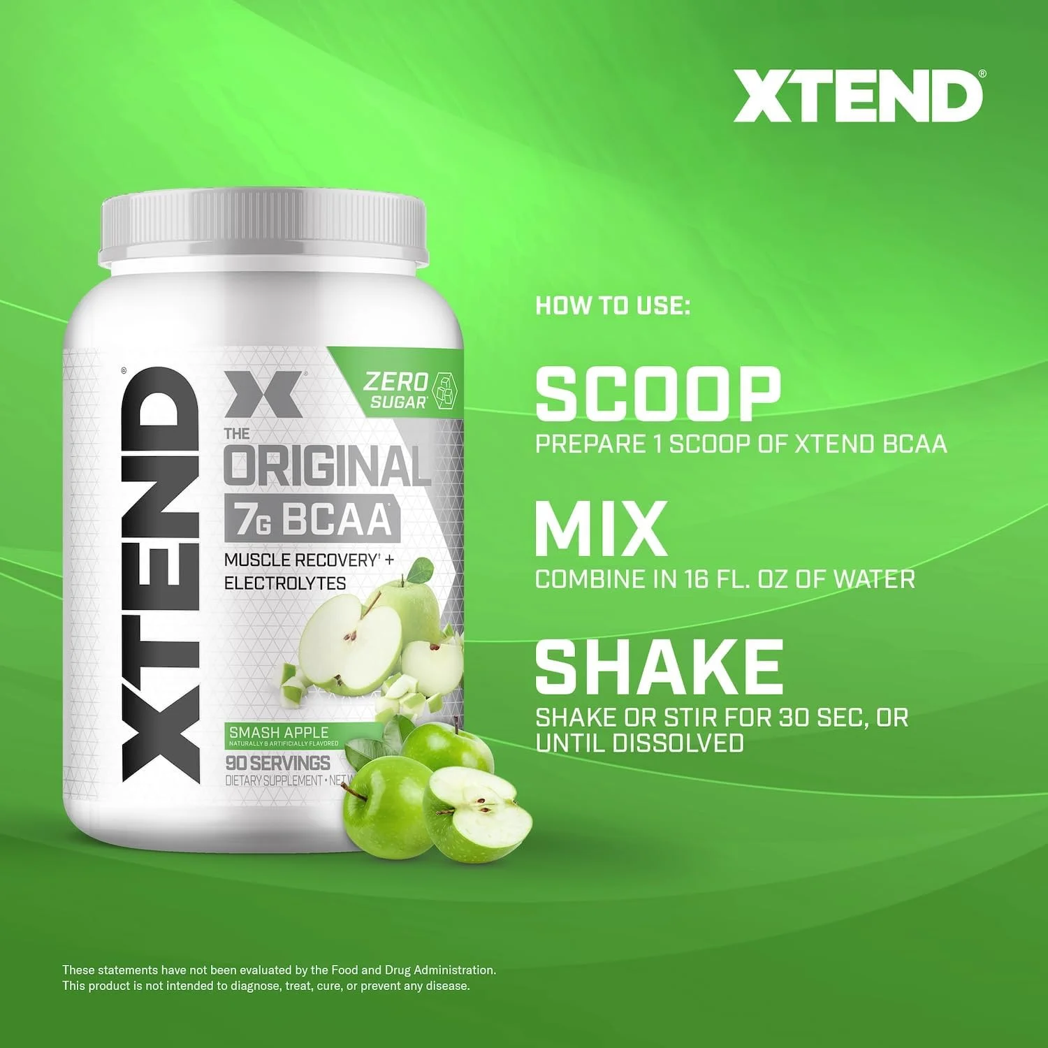 پودر بی سی ای ای اورجینال XTEND با طعم سیب ترش - بدون کالری، بدون کربوهیدرات، بدون شکر - نوشیدنی ریکاوری عضلات بعد از تمرین با آمینو اسیدها - 7 گرم بی سی ای ای برای مردان و زنان - 90 سروینگ پودر بی سی ای ای اورجینال XTEND با طعم سیب ترش - بدون کالری، بدون کربوهیدرات، بدون شکر - نوشیدنی ریکاوری عضلات بعد از تمرین با آمینو اسیدها - 7 گرم بی سی ای ای برای مردان و زنان - 90 سروینگ