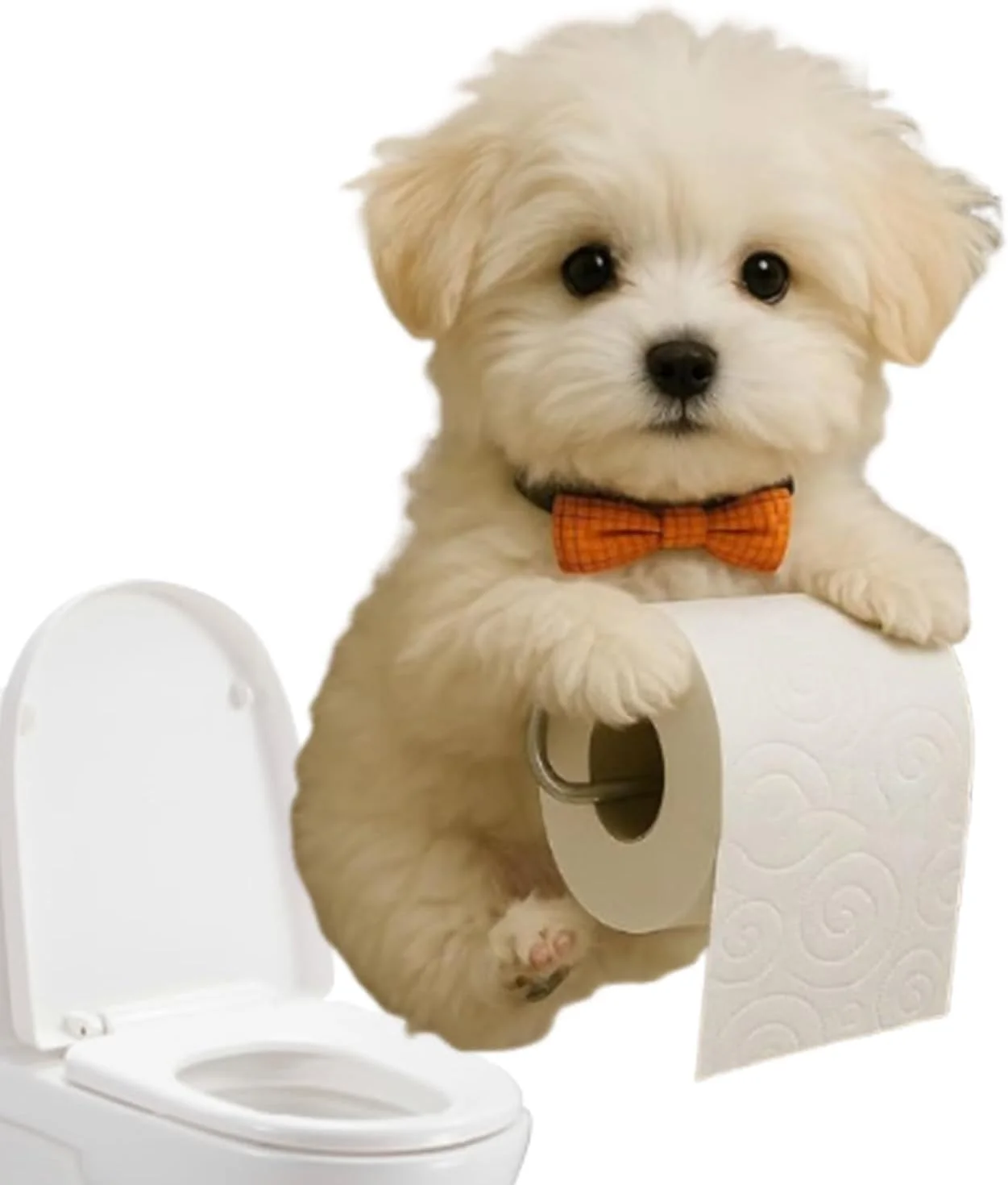 جا دستمال توالت رولی - جا کاغذی توالت سگ، قفسه پخش کننده رول رزینی دکور اتاق زیبا، نصب دیواری برای سازماندهی و نگهداری حمام و آشپزخانه جا دستمال توالت رولی - جا کاغذی توالت سگ، قفسه پخش کننده رول رزینی دکور اتاق زیبا، نصب دیواری برای سازماندهی و نگهداری حمام و آشپزخانه