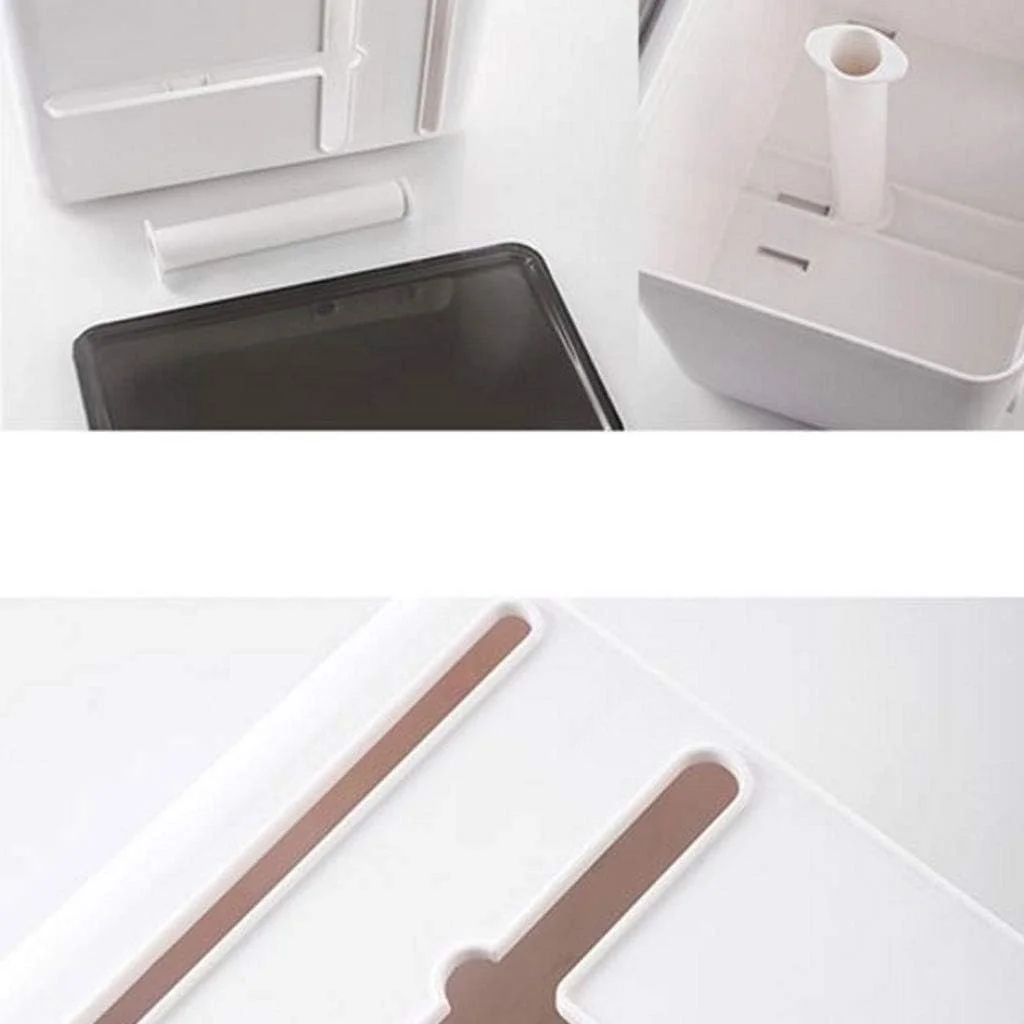 جا دستمال توالت پلاستیکی - جا کاغذی چند منظوره ضد آب مناسب سرویس بهداشتی