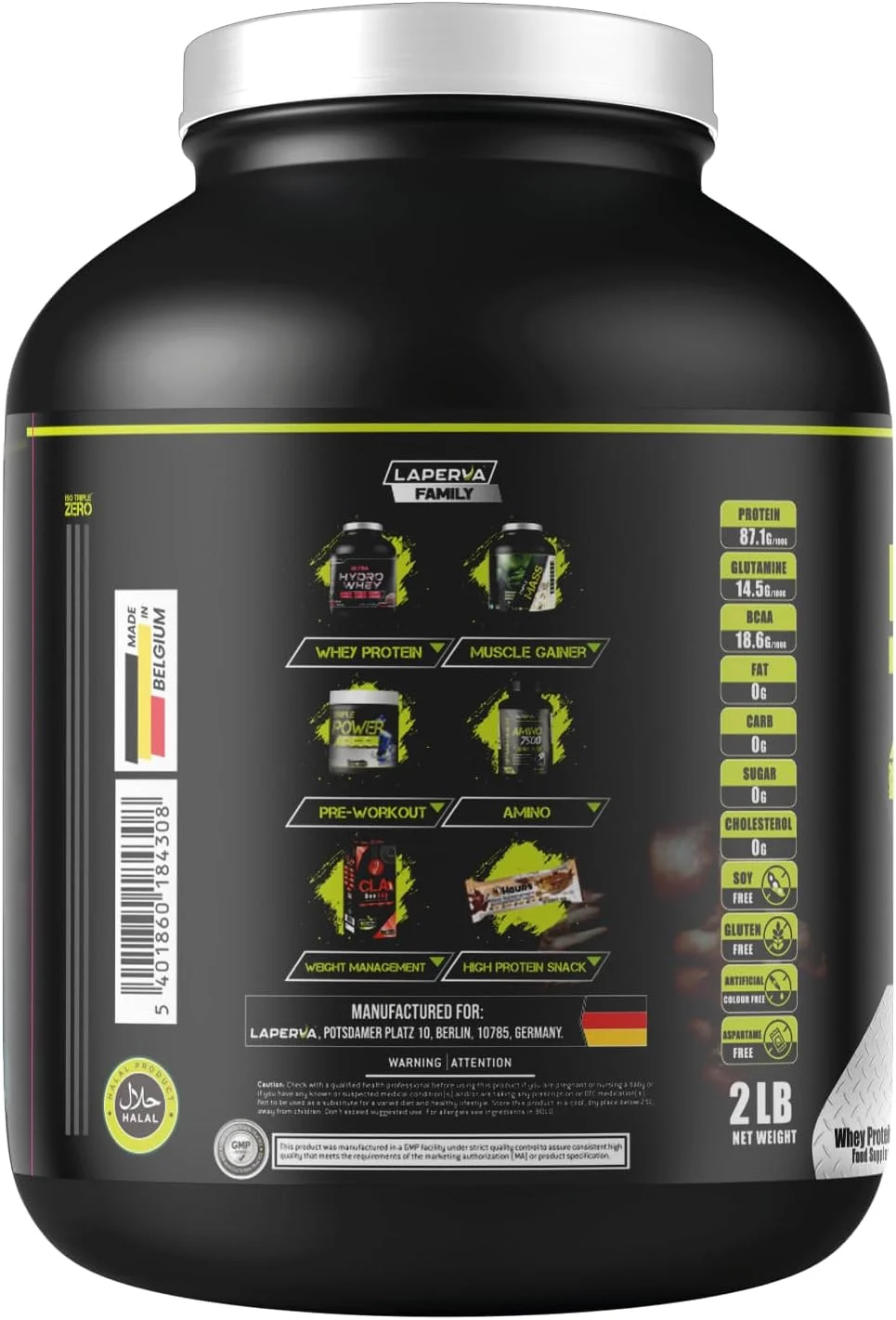 پودر پروتئین وی ایزوله لاپروا - ISO TRIPLE ZERO - 27 گرم پروتئین در هر 30 گرم - بدون چربی، کربوهیدرات و شکر - مکمل های پروتئینی و افزایش دهنده عضلات (907 گرم، شکلات نارگیل) پودر پروتئین وی ایزوله لاپروا - ISO TRIPLE ZERO - 27 گرم پروتئین در هر 30 گرم - بدون چربی، کربوهیدرات و شکر - مکمل های پروتئینی و افزایش دهنده عضلات (907 گرم، شکلات نارگیل)