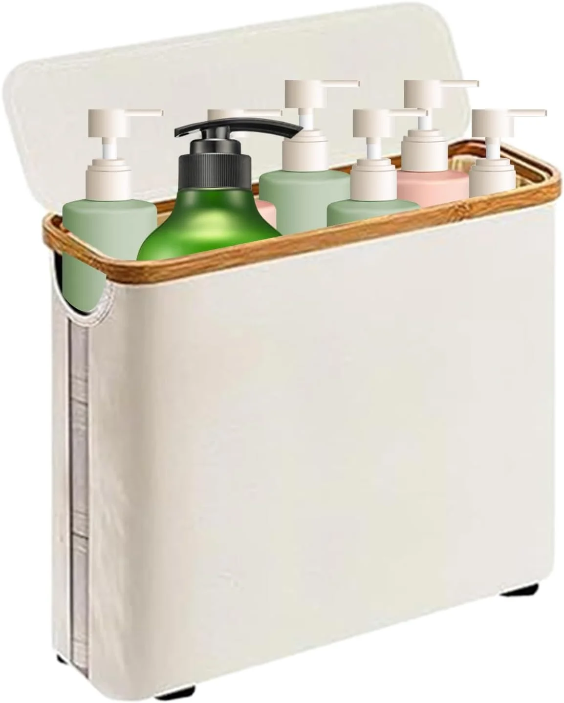 نگهدارنده کاغذ توالت - سازمان دهنده نگهدارنده کاغذ توالت کابینتی، سبد ضد آب برای قفسه، کشو، گوشه اتاق، خانه، خوابگاه، دیوار، سرویس بهداشتی، آشپزخانه، سینک ظرفشویی، میز