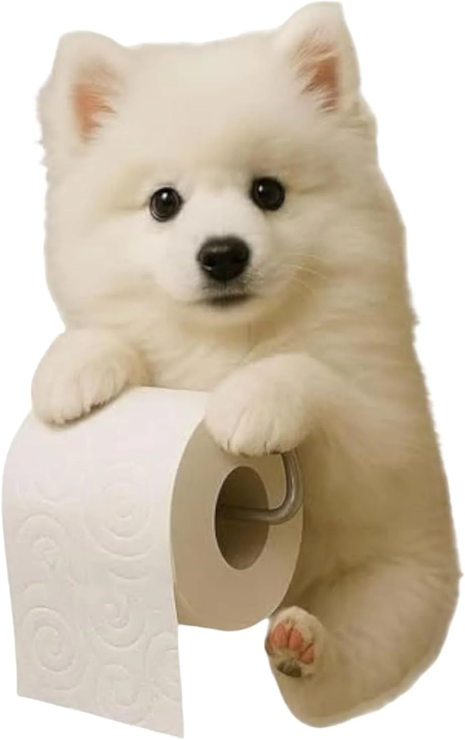 جا دستمال کاغذی رولی - استند نگهدارنده دستمال کاغذی طرح سگ - جا دستمال کاغذی دیواری، مناسب برای دکوراسیون منزل، لوازم جانبی حمام، آشپزخانه، اتاق خواب و خوابگاه
