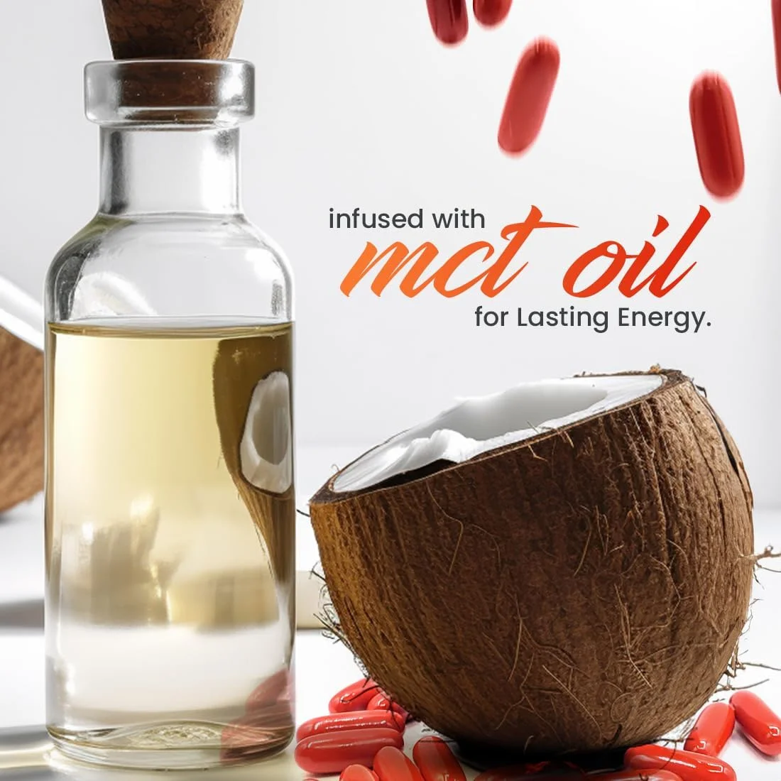 کپسول های کافئین 200 میلی گرمی SmarterVitamins به همراه ال-تیانین - روغن MCT کپسول های کافئین 200 میلی گرمی SmarterVitamins به همراه ال-تیانین - روغن MCT