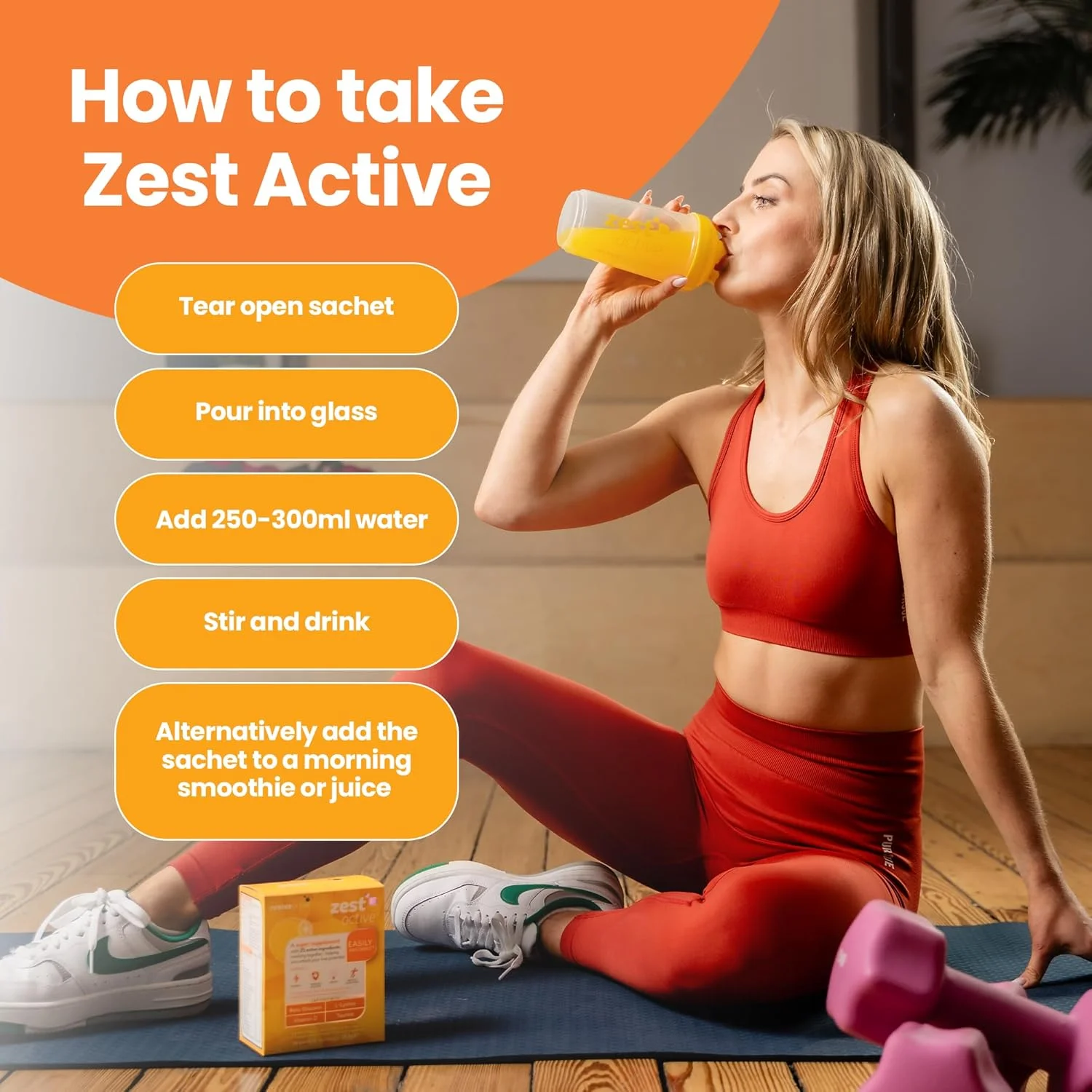 مکمل فوق العاده Revive Active Zest - حاوی 25 ماده در یک ساشه روزانه - تقویت روزانه انرژی، سیستم ایمنی، عملکرد مغز و عضلات - بسته 30 عددی