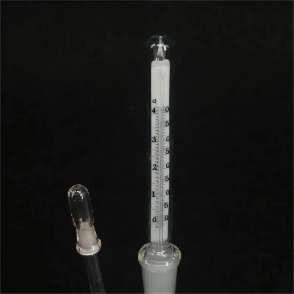 تجهیزات آزمایشگاهی - بطری شیشه ای وزن مخصوص آزمایشگاهی 25/50 میلی لیتری، پیکنومتر درجه یک به همراه دماسنج (25 میلی لیتر)