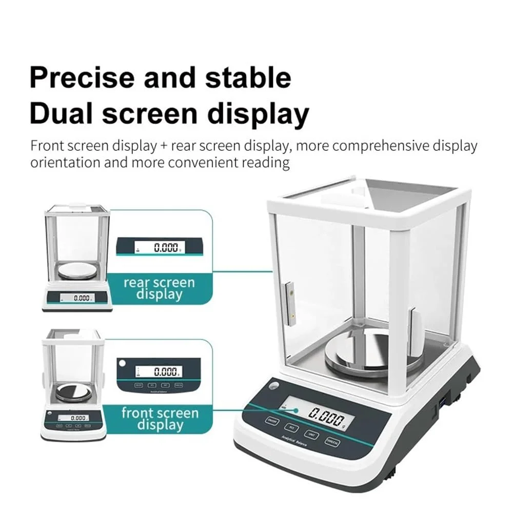 تجهیزات آزمایشگاهی ترازوی تحلیلی دیجیتال ترازوی میکرو آزمایشگاهی ترازوی الکترونیکی دقیق محدوده 200 گرم 300 گرم دقت 0.001 گرم (FA3003S (300g 1mg))