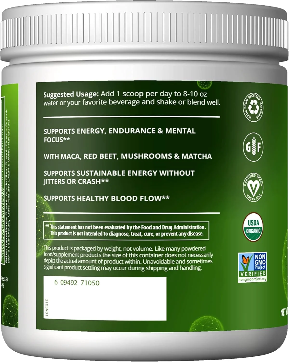 پودر پری-ورک اوت ارگانیک MRM Nutrition | طعم آلبالو سیاه | سوپرفودها + 150 میلی گرم کافئین طبیعی + آداپتوژن ها | انرژی پاک + تمرکز | جریان خون سالم | وگان + غیر GMO | 20 سروینگ پودر پری-ورک اوت ارگانیک MRM Nutrition | طعم آلبالو سیاه | سوپرفودها + 150 میلی گرم کافئین طبیعی + آداپتوژن ها | انرژی پاک + تمرکز | جریان خون سالم | وگان + غیر GMO | 20 سروینگ