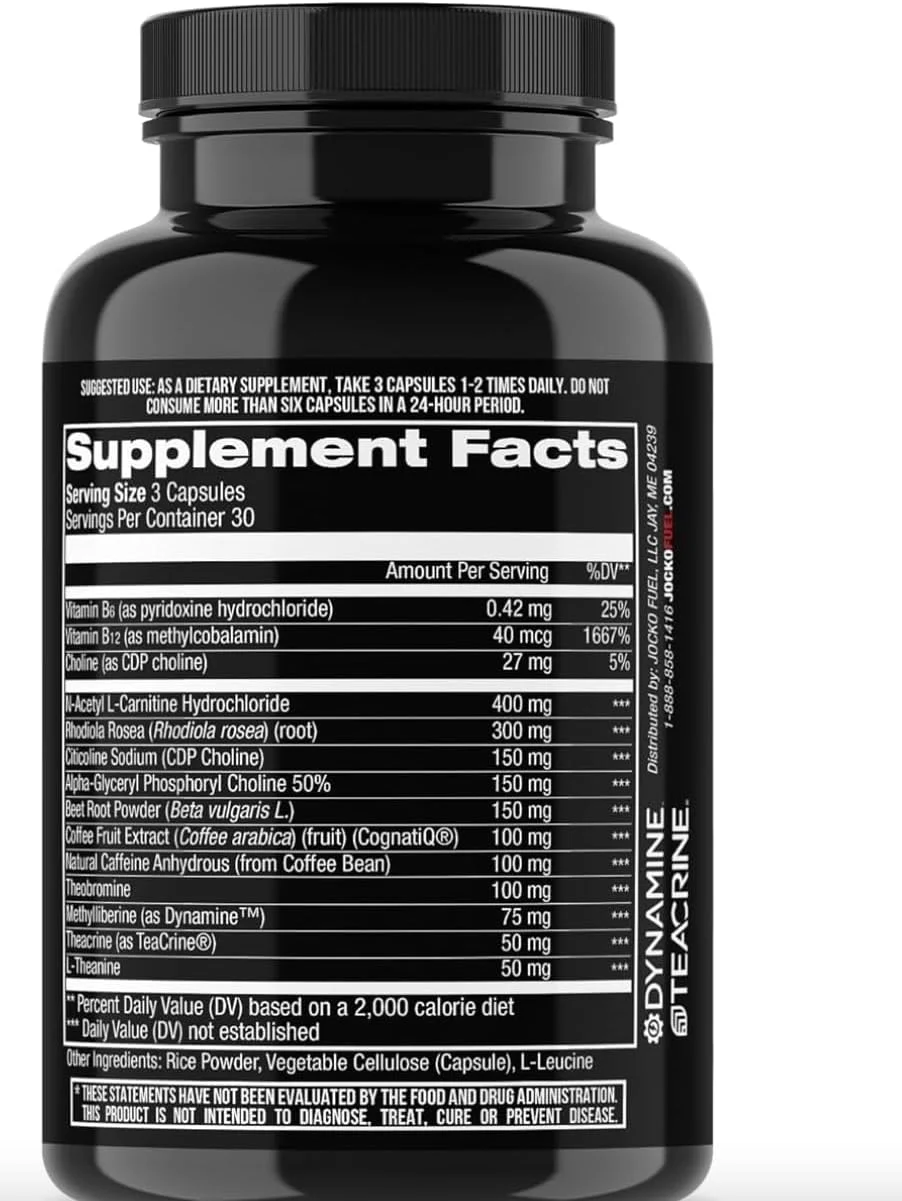 مکمل تقویت کننده مغز Jocko Fuel Discipline GO - مکمل های غذایی نوتروپیک برای حافظه و تمرکز - مکمل انرژی و تمرکز قبل از تمرین (90 کپسول) مکمل تقویت کننده مغز Jocko Fuel Discipline GO - مکمل های غذایی نوتروپیک برای حافظه و تمرکز - مکمل انرژی و تمرکز قبل از تمرین (90 کپسول)
