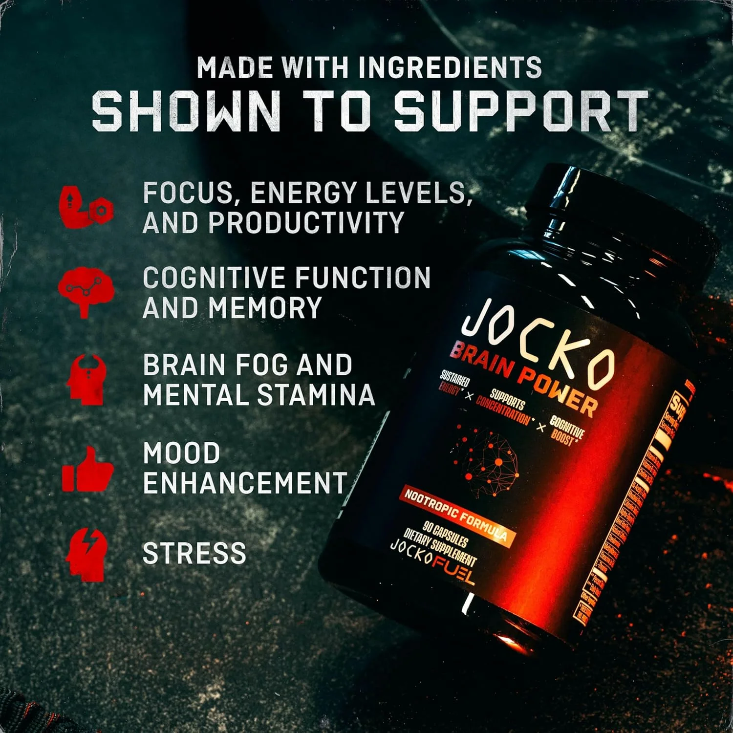 مکمل تقویت کننده مغز Jocko Fuel Discipline GO - مکمل های غذایی نوتروپیک برای حافظه و تمرکز - مکمل انرژی و تمرکز قبل از تمرین (90 کپسول) مکمل تقویت کننده مغز Jocko Fuel Discipline GO - مکمل های غذایی نوتروپیک برای حافظه و تمرکز - مکمل انرژی و تمرکز قبل از تمرین (90 کپسول)