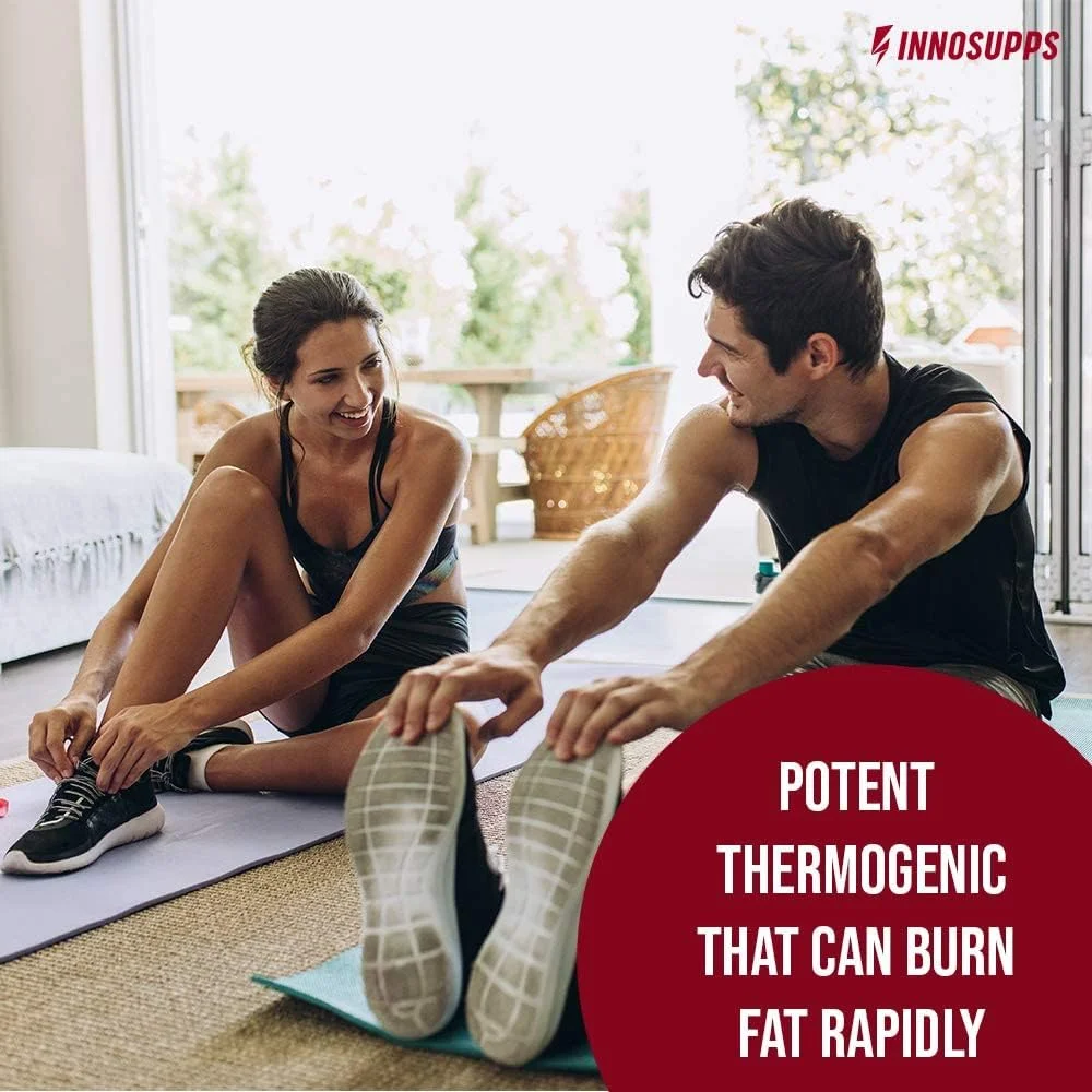 اینوساپس اینو شرد - چربی سوز روزانه | 100 میلی گرم کپسیمکس، دانه های بهشتی، کافئین ارگانیک، عصاره چای سبز، سرکوب کننده اشتها، پشتیبانی از کاهش وزن (60 کپسول گیاهی) | (حاوی محرک)