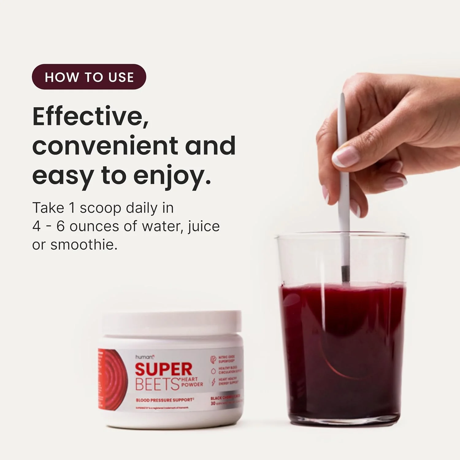 پودر ریشه چغندر SuperBeets HumanN - تقویت کننده نیتریک اکسید برای فشار خون، گردش خون و پشتیبانی از سلامت قلب - مکمل سوپرفود غیر GMO - طعم گیلاس سیاه طبیعی، 30 سروینگ پودر ریشه چغندر SuperBeets HumanN - تقویت کننده نیتریک اکسید برای فشار خون، گردش خون و پشتیبانی از سلامت قلب - مکمل سوپرفود غیر GMO - طعم گیلاس سیاه طبیعی، 30 سروینگ