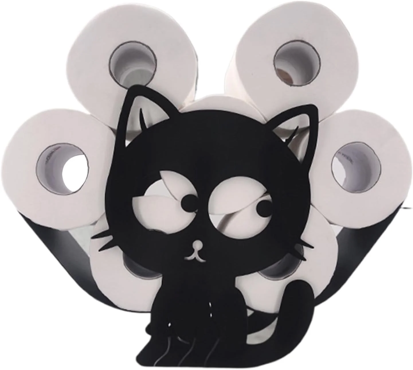 جا دستمال کاغذی طرح گربه، نگهدارنده حوله و لوازم تزئینی - پخش کننده خلاقانه و تزئینی صرفه جویی در فضا برای پیشخوان، خانه روستایی، حمام، آشپزخانه، فضاهای کوچک، کلبه، استفاده بهداشتی