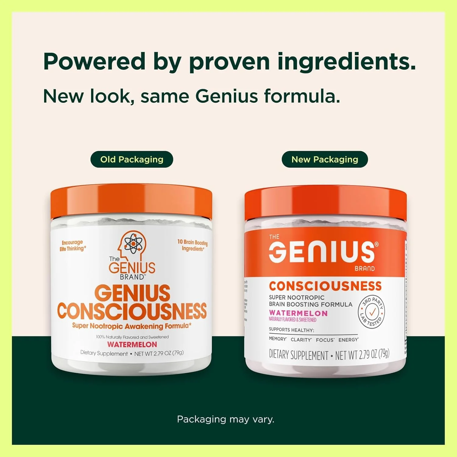 پودر نوتراپیک ممتاز Genius Consciousness برای تمرکز، حافظه و وضوح ذهنی - AlphaSize، NeuroFactor، Lion’s Mane و Dynamine - تقویت کننده طبیعی مغز برای مطالعه، کار و خلاقیت - طعم هندوانه پودر نوتراپیک ممتاز Genius Consciousness برای تمرکز، حافظه و وضوح ذهنی - AlphaSize، NeuroFactor، Lion’s Mane و Dynamine - تقویت کننده طبیعی مغز برای مطالعه، کار و خلاقیت - طعم هندوانه