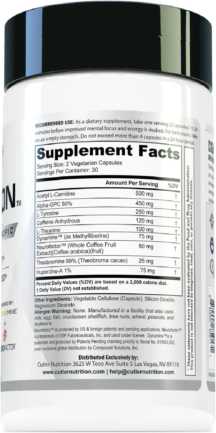 COGNITION High Potency Brain Nootropic Focus Supplement: Best Nootropic and Energy Pills for Mental Clarity, Memory, Studying, Gaming, and Work | Alpha GPC, Dynamine, Caffeine, L Theanine, 60 Count COGNITION High Potency Brain Nootropic Focus Supplement: Best Nootropic and Energy Pills for Mental Clarity, Memory, Studying, Gaming, and Work | Alpha GPC, Dynamine, Caffeine, L Theanine, 60 Count
