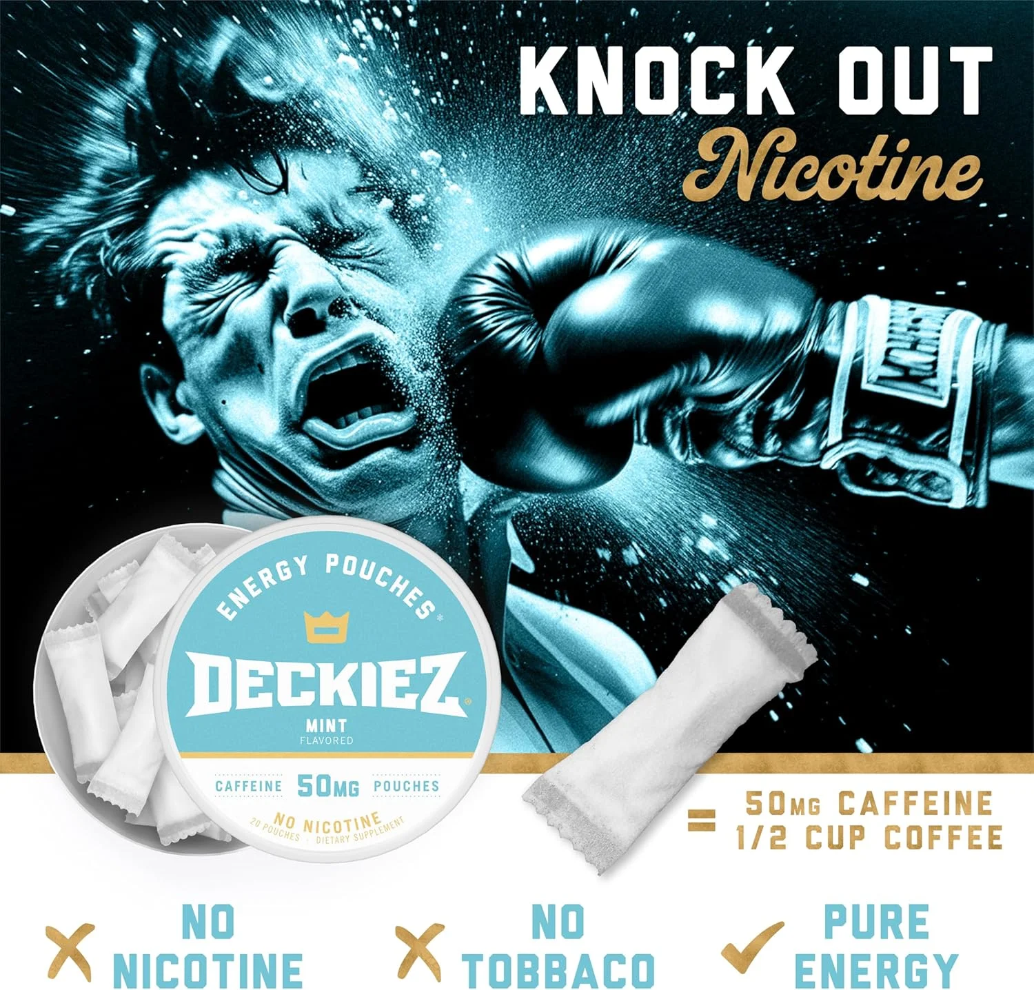 پاکت های انرژی Deckiez، 5 قوطی (100 سروینگ)، مکمل کافئین بدون شکر، پاکت های قهوه و جایگزین نوشیدنی انرژی زا، پاکت های 40 میلی گرم کافئین، طعم نعناع پاکت های انرژی Deckiez، 5 قوطی (100 سروینگ)، مکمل کافئین بدون شکر، پاکت های قهوه و جایگزین نوشیدنی انرژی زا، پاکت های 40 میلی گرم کافئین، طعم نعناع
