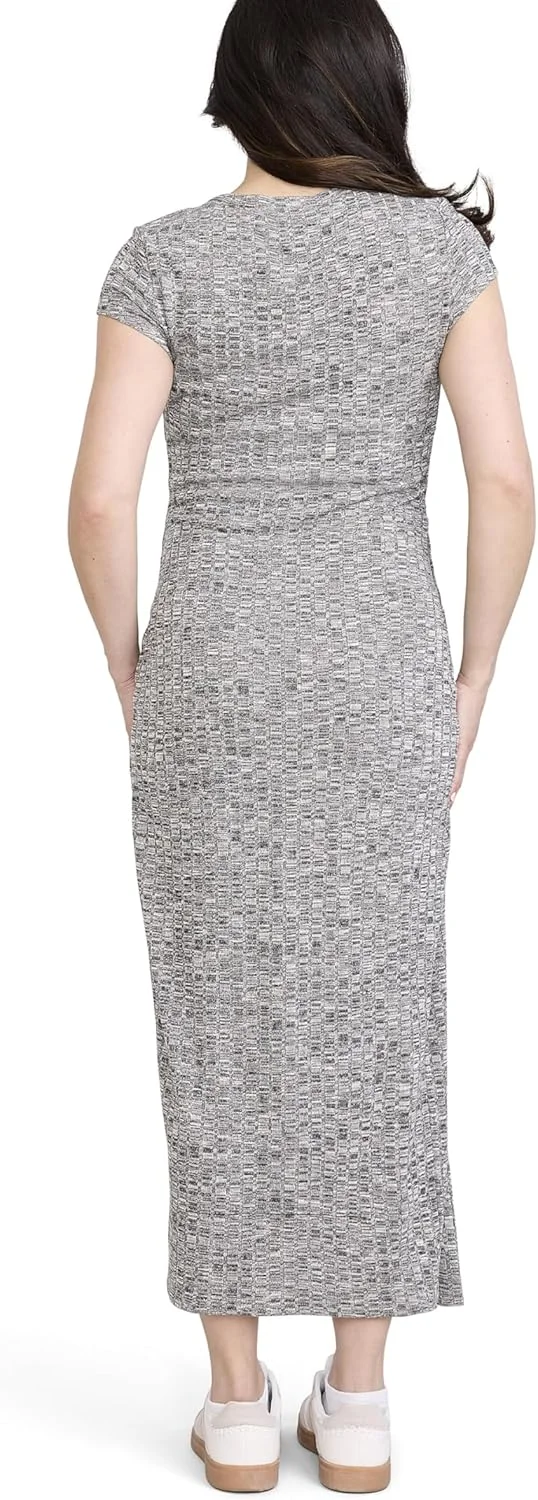 لباس بارداری ماکسی زنانه آستین کوتاه یقه هفت Motherhood MATERNITY مدل Henley Rib Knit Bodycon لباس بارداری ماکسی زنانه آستین کوتاه یقه هفت Motherhood MATERNITY مدل Henley Rib Knit Bodycon