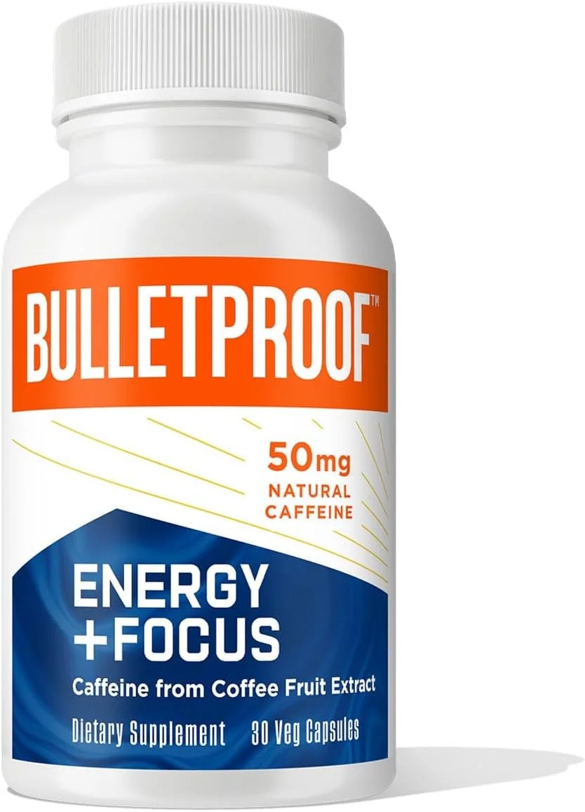 کپسول های افزایش تمرکز و توجه نورومستر Bulletproof، 30 عدد، منبع طبیعی مکمل کافئین برای حافظه و وضوح
