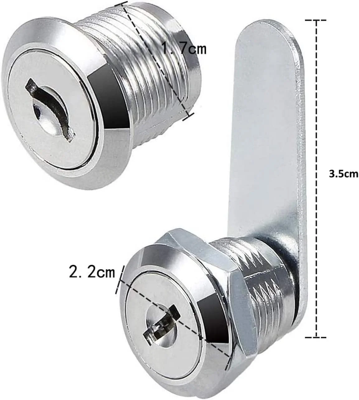 Royal Apex 2Pcs Cabinet Security Locks - Mailbox Twist Knob Lock with Keys Small Door Twist Lock Latches for Drawer Cupboard Post-box Lock etc Royal Apex 2Pcs Cabinet Security Locks - Mailbox Twist Knob Lock with Keys Small Door Twist Lock Latches for Drawer Cupboard Post-box Lock etc