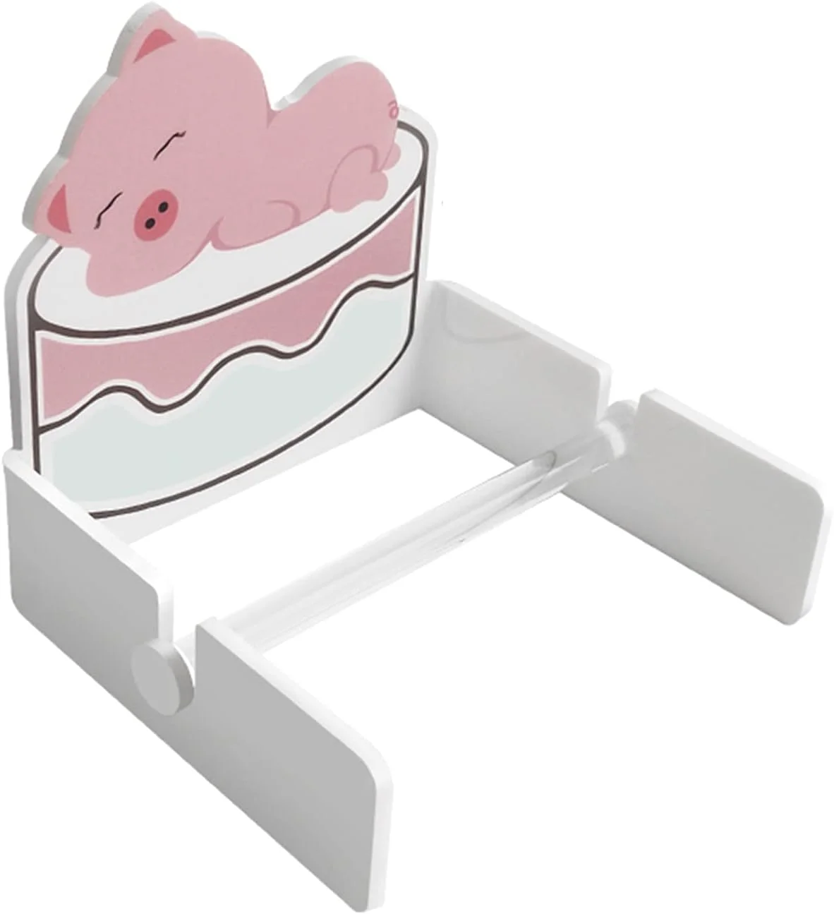 جا دستمال کاغذی LIU - آکریلیک کارتونی خود چسب، مناسب برای دستمال کاغذی و حوله صورت یکبار مصرف، برای خانه، اتاق کودک، حمام و سرویس بهداشتی