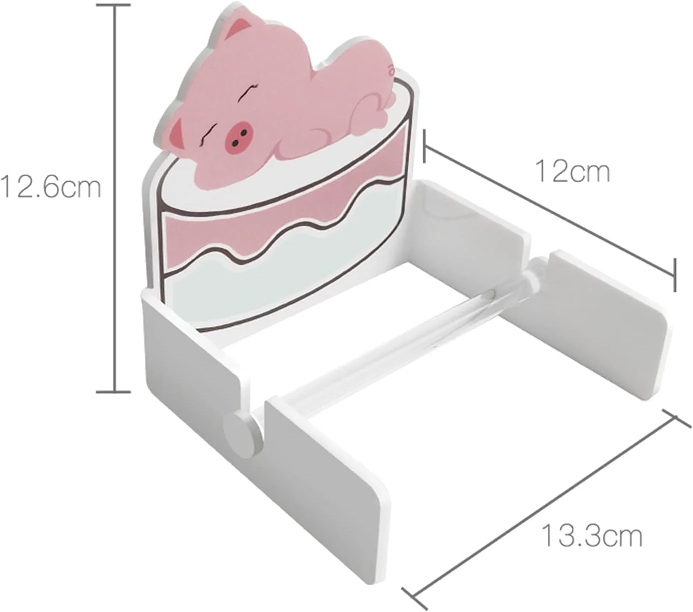 جا دستمال کاغذی LIU - آکریلیک کارتونی خود چسب، مناسب برای دستمال کاغذی و حوله صورت یکبار مصرف، برای خانه، اتاق کودک، حمام و سرویس بهداشتی