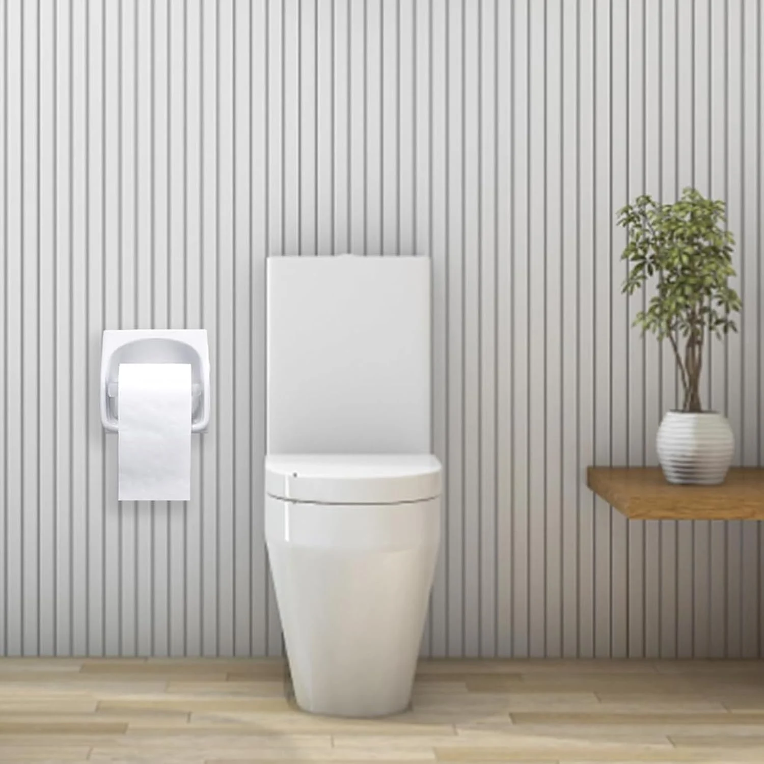 غلتک های نگهدارنده دستمال توالت، 3 عدد نگهدارنده دستمال توالت سفید، غلتک جایگزین فنری برای دستمال کاغذی توالت، نصب آسان (انتهای نوک تیز سفید)