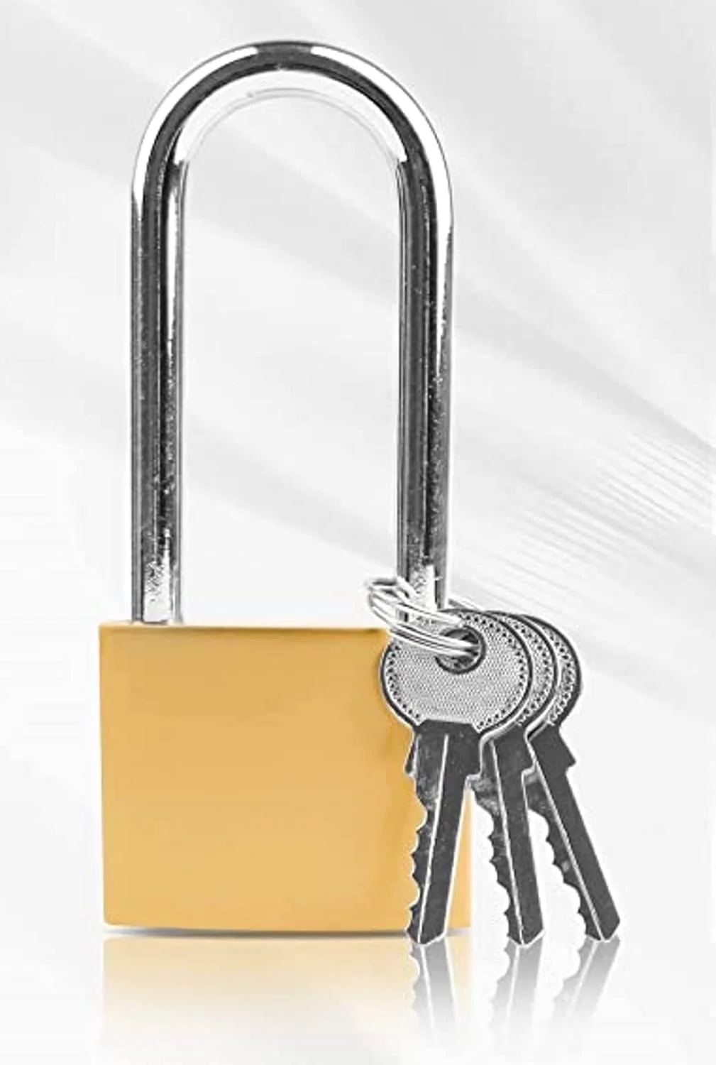 قفل آویز رویال اپکس با میله بلند 38 میلی‌متری به همراه کلید - قفل امنیتی بیرونی برای سوله، گاراژ، باغ، دروازه و غیره