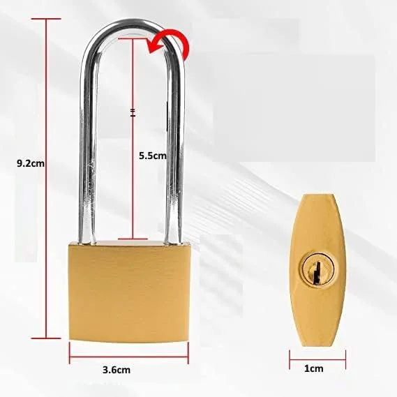 قفل آویز رویال اپکس با میله بلند 38 میلیمتری به همراه کلید - قفل امنیتی بیرونی برای سوله، گاراژ، باغ، دروازه و غیره قفل آویز رویال اپکس با میله بلند 38 میلیمتری به همراه کلید - قفل امنیتی بیرونی برای سوله، گاراژ، باغ، دروازه و غیره