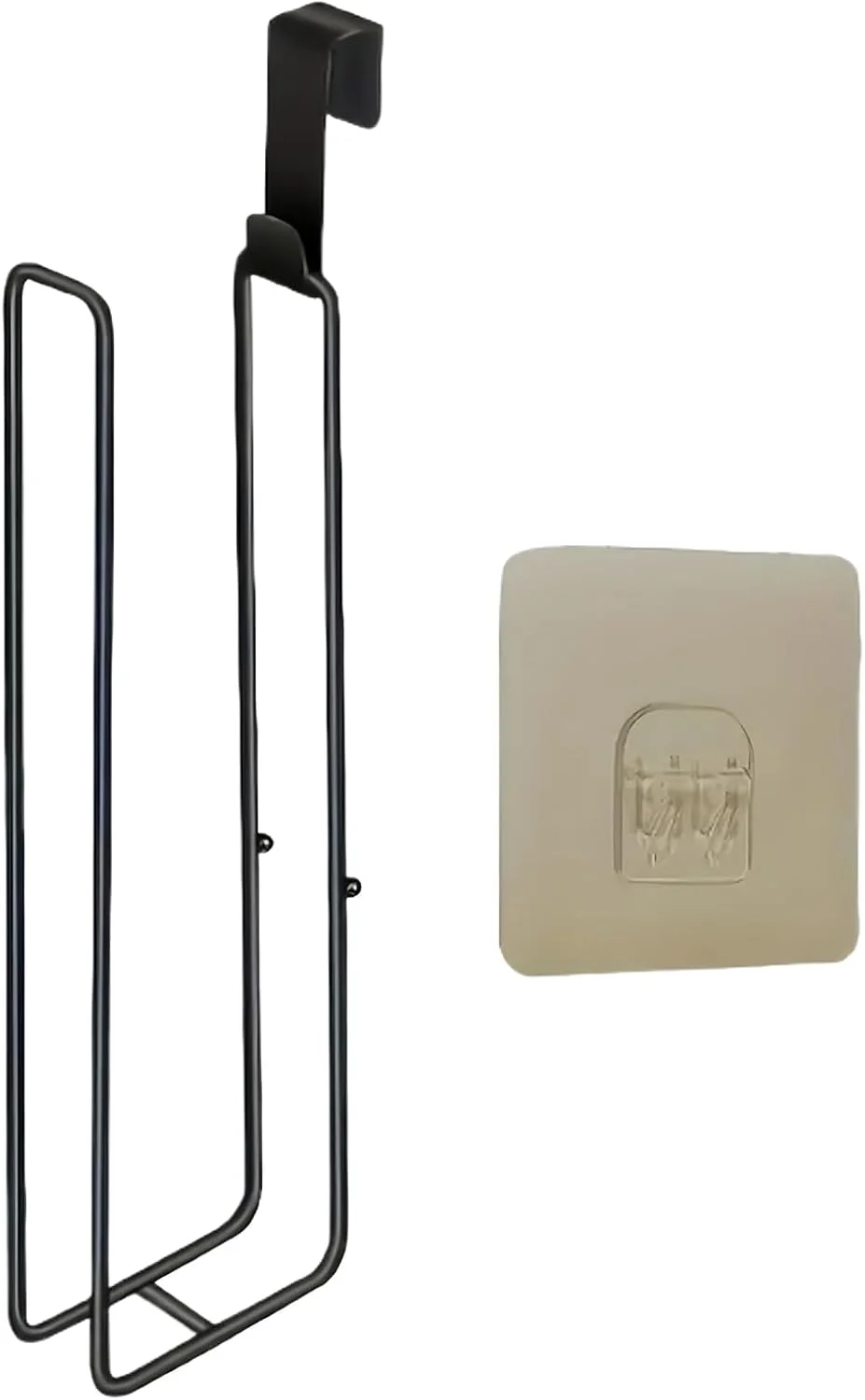 نگهدارنده دستمال توالت - نگهدارنده رول دستمال کاغذی توالت، سازمان دهنده دستمال کاغذی دیواری آهنی، قفسه رول بدون سوراخ کاری برای آشپزخانه سرویس بهداشتی RV