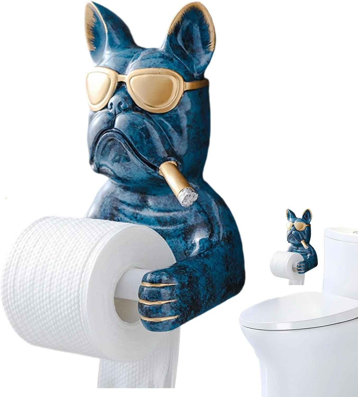 جا دستمال کاغذی توالت طرح سگ بامزه - جا رولی دستمال کاغذی توالت طرح سگ زیبا | پایه دستمال توالت برای هتل، رستوران، دفاتر، اتاق مطالعه و کابین قایق