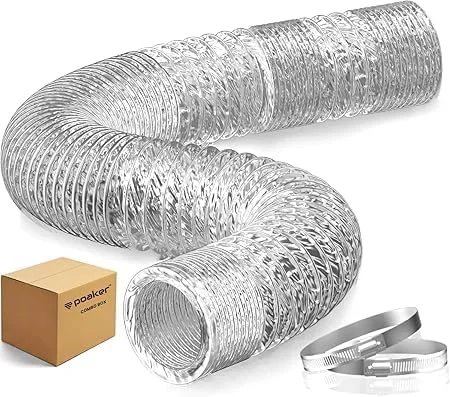 لوله خرطومی آلومینیومی انعطاف پذیر رویال اپکس برای خط تخلیه هوا، خط تهویه مطبوع (6 اینچ (2 بست))