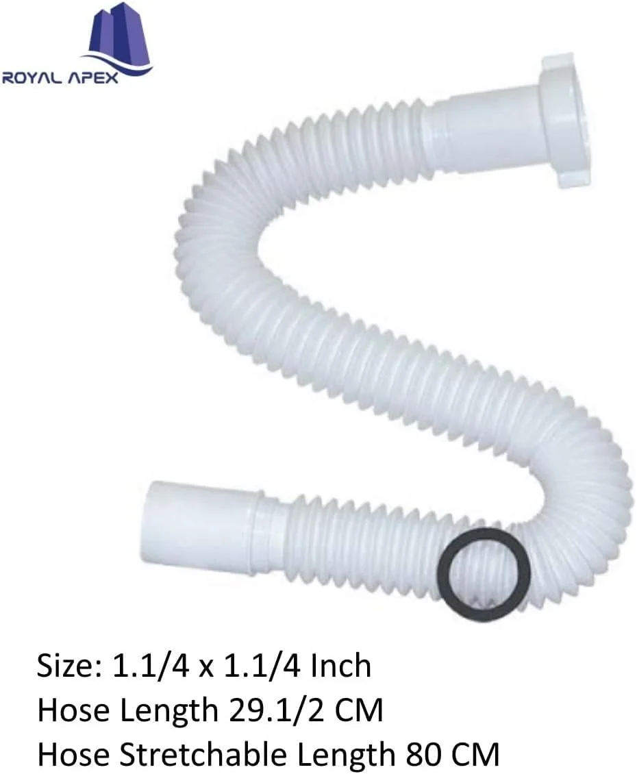 لوله خرطومی تخلیه انعطاف پذیر رویال اپکس، مناسب برای حمام، روشویی و سینک ظرفشویی (1-1/4 اینچ) لوله خرطومی تخلیه انعطاف پذیر رویال اپکس، مناسب برای حمام، روشویی و سینک ظرفشویی (1-1/4 اینچ)