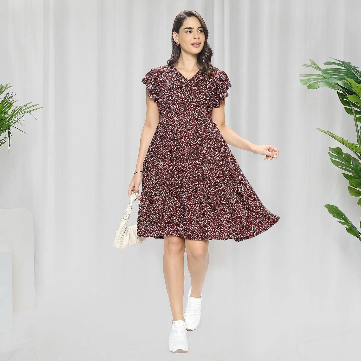 لباس بارداری ریون زنانه Momtobe، لباس بارداری، شیردهی آسان، لباس شیردهی، لباس غربی با زیپ برای دوران قبل و بعد از بارداری