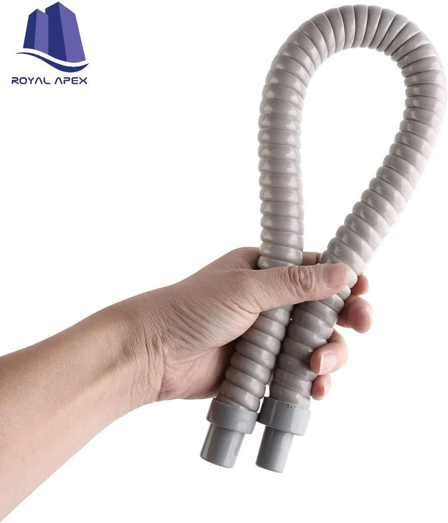 Royal Apex Flexible PVC Hose with Foam Film Inside Air Conditioner Drain Hose Pipe Grey 1 Meter. Royal Apex Flexible PVC Hose with Foam Film Inside Air Conditioner Drain Hose Pipe Grey 1 Meter.
